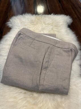 Lightweight Linen-Blend Pants - Taupe
